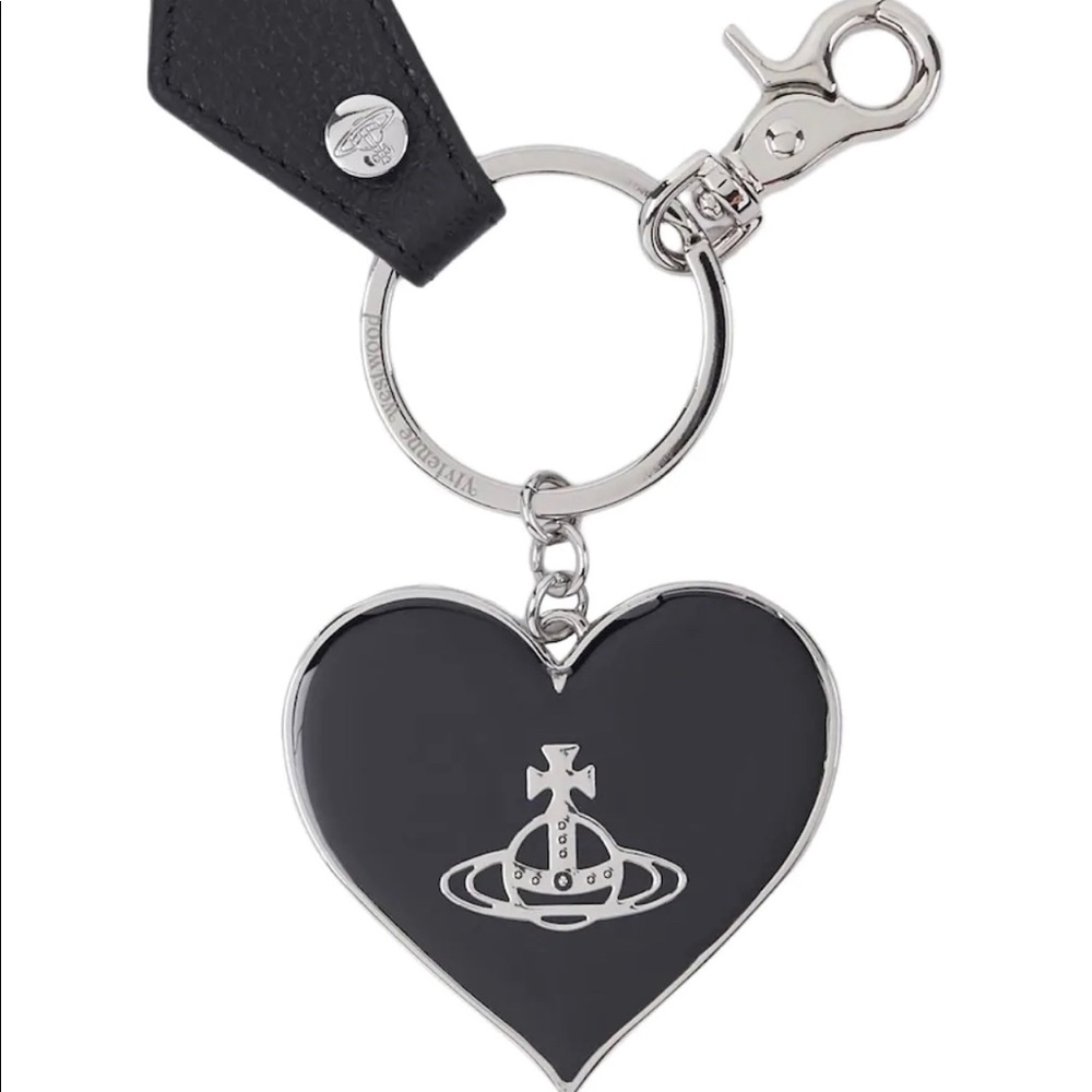Vivienne Westwood Windsor Heart Key/Bag Charm Blk